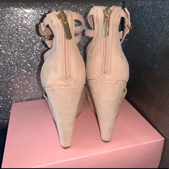 Pink Platform Wedges - Picture 2 of 4